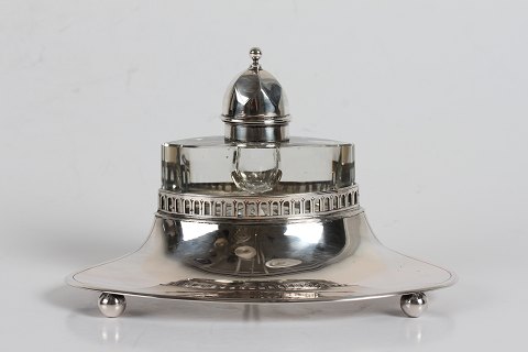 Old danish 
Inkwell or writing set
made of silver