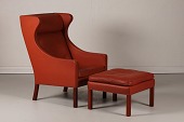 Børge Mogensen (1914-1972)
Øreklapstol nr. 2204 + skammel
begge med olie behandlede mahogni ben
og betrukket med congac farvet læder
Producent: Fredericia Furniture
Højde 107 cm
Bredde 69 cm
Dybde 88 cm
Øreklapstol dkr. 26.800,-
Skammel dkr. 6.985,-
Rigtig fin stand med gode hynder
Stol + skammel kan beses efter aftale
emne nr:
274907 Børge Mogensen (1914-1972)
Øreklapstol nr. 2204 + skammel
begge med olie behandlede mahogni ben
og betrukket med congac farvet læder
Producent: Fredericia Furniture
Højde 107 cm
Bredde 69 cm
Dybde 88 cm
Øreklapstol dkr. 26.800,-
Skammel dkr. 6.985,-
Rigtig fin stand med gode hynder
Stol + skammel kan beses efter aftale
emne nr:
274907