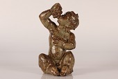 Knud Kyhn (1880-1969)
Stor stentøjs faun nr. 20501
Lysbrun sungglasur med grønlige noter
Sign KK for Knud Kyhn
Producent: Royal Copenhagen
Dette eksemplar er fra 1955
hvilket fremgår af stemplet på undersiden
Højde 34 cm
Fin fejlfri 1 sortering
med nummer indgraveret fra tidligere ejer
emne nr:
345256 Knud Kyhn (1880-1969)
Stor stentøjs faun nr. 20501
Lysbrun sungglasur med grønlige noter
Sign KK for Knud Kyhn
Producent: Royal Copenhagen
Dette eksemplar er fra 1955
hvilket fremgår af stemplet på undersiden
Højde 34 cm
Fin fejlfri 1 sortering
med nummer indgraveret fra tidligere ejer
emne nr:
345256