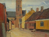Parti fra Ribe med domkirken i baggrunden sign. Svend Sinding Christensen
27 x 35
emne nr:
68574 Parti fra Ribe med domkirken i baggrunden sign. Svend Sinding Christensen
27 x 35
emne nr:
68574